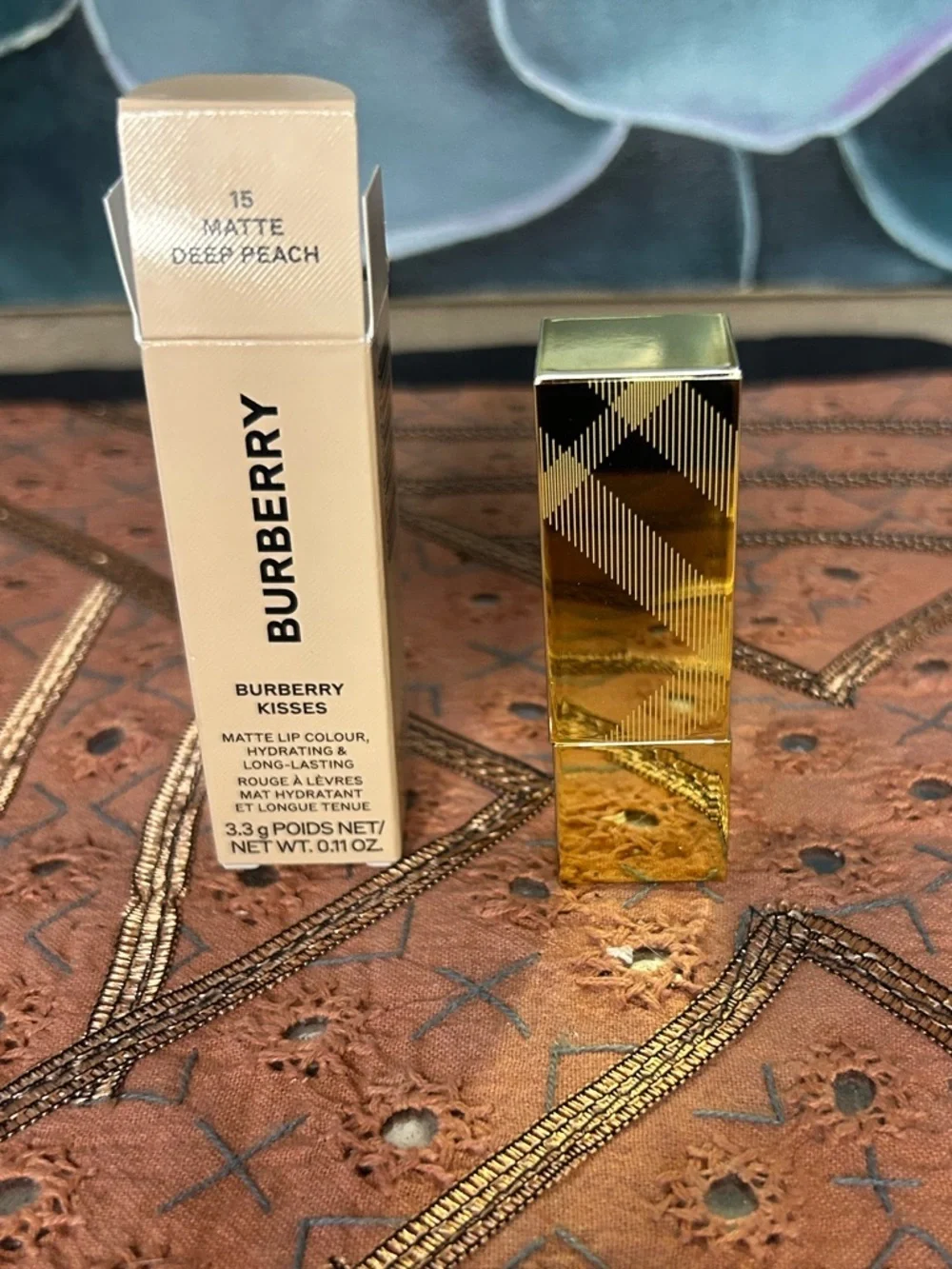 Burberry Kisses Matte Lipstick in Deep Peach